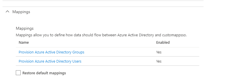 Azure provisioning configuration
