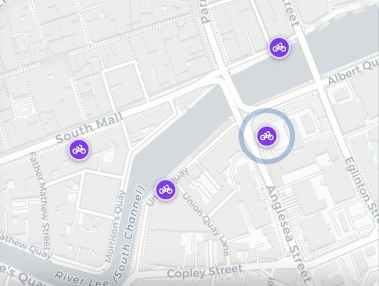 Cork bike share docks